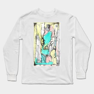 Abstract Colors Long Sleeve T-Shirt